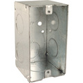 Raco Electrical Box, 16.5 cu in, Wall Box, 1 Gang, Steel 674